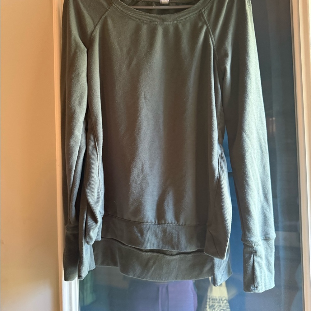 90 Degree By Reflex Teal Long Sleeve Top